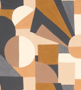 Sonia Wallpaper by Casamance Orange