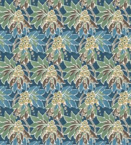Sonia Fabric by Nina Campbell Indigo/Green