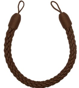 Sophie Cable Holdback Trimming by Samuel & Sons Walnut