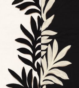 Sophora Fabric by Casamance Blanc/Noir De Lune