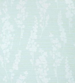 Spring Blooms Wallpaper by Thibaut Soft Green and Blue