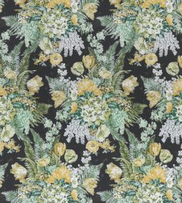 Spring Garden Fabric by Madeaux 01 Black