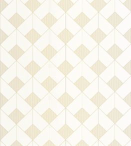 Square Wallpaper by Caselio Blanc Or