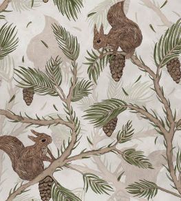 Squirrel Mountain Wallpaper by Rebel Walls Sand