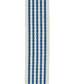 St Ives Stripe Braid Trimming by Ian Mankin Cobalt