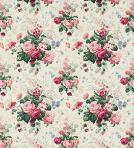 Stapleton Park Fabric by Sanderson Cream/Pink