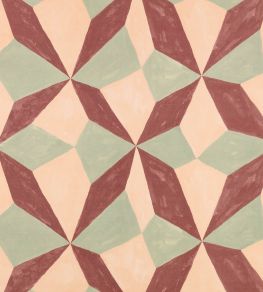 Stars Recycled Fabric by Kirkby Design Radicchio