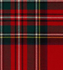 Stewart Royal Mod Fabric by The Isle Mill Red