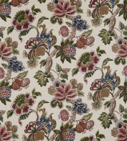 Stockbridge Fabric by Anna French Apricot and Slate