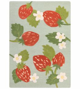 Strawberry Patch Rug by Villa Nova Red