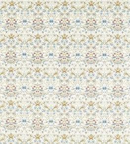 Strawberry Thief Embroidery Fabric by Clarke & Clarke Denim