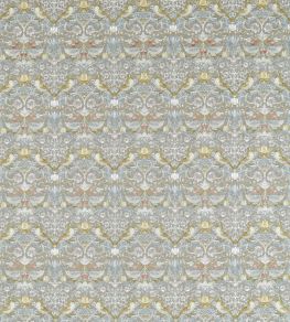 Strawberry Thief Embroidery Fabric by Clarke & Clarke Slate/Blush