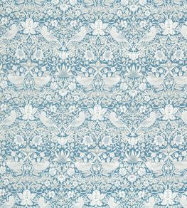 Strawberry Thief Jacquard Fabric by Clarke & Clarke Denim