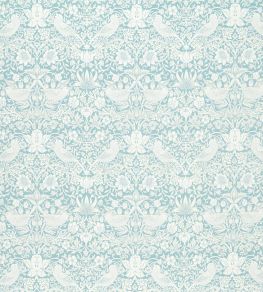 Strawberry Thief Jacquard Fabric by Clarke & Clarke Mineral
