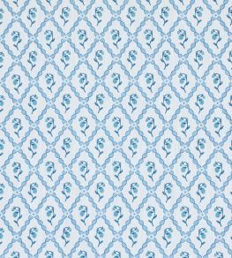 Strawberry Trellis Fabric by Barneby Gates China Blue