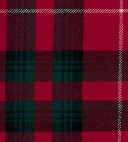 Stuart Of Bute Mod Fabric by The Isle Mill Green/Red