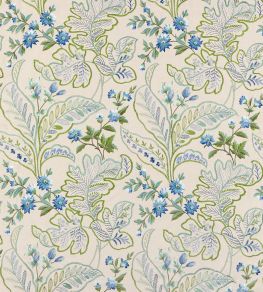 Sudbury Fabric by Nina Campbell Blue/Green