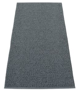 Svea Rug by Pappelina Granit/Black Metallic