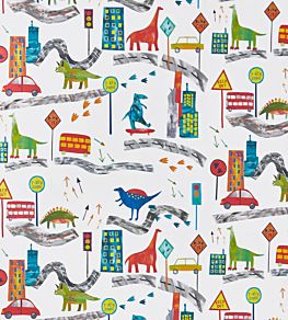 T-Rex Town Wallpaper by Prestigious Textiles Jungle
