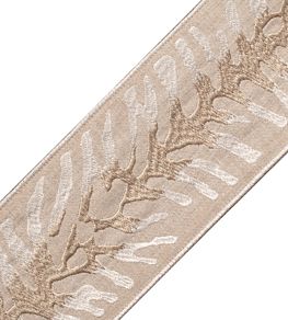 Tahiti Embroidered Border Trimming by Samuel & Sons Dune