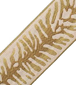 Tahiti Embroidered Border Trimming by Samuel & Sons Seagrass