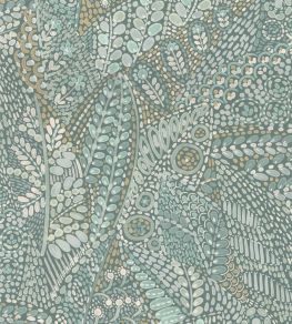 Talavera Wallpaper by Casamance Celadon/Amande