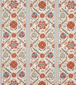 Tamarind Fabric by Colefax and Fowler Tomato/Olive