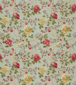 Tangley Fabric by Morris & Co Eggshell/Red
