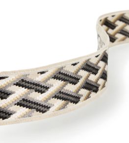 Taniska Braid Trimming by Osborne & Little Black/Ivory