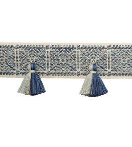 Taos Tasseled Border Trimming by Samuel & Sons Blue Sky