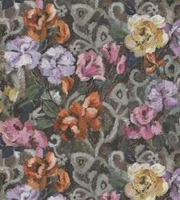 Tapestry Flower Fabric by Designers Guild Damson