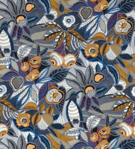 Tehuana Wallpaper by Casamance Marine/Ocre