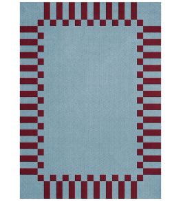 Tekla Frame Rug by Layered Mulberry Sky