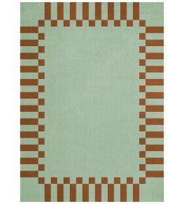 Tekla Frame Rug by Layered Pistachio Camel