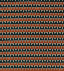 Tessalate Fabric by Harlequin Tangerine, Teal, Taupe