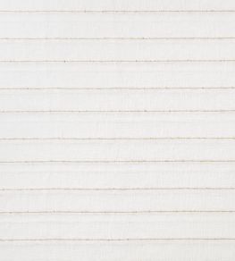 Textured Stripe Sheer Linen Fabric by Volga Linen Natural/White