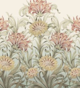 The Flower Ballet Mural by Casadeco Vert Feuille