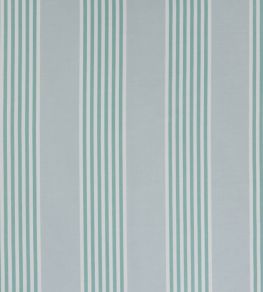 The Hudson Stripe Performance Fabric by Christopher Farr Cloth Turchese