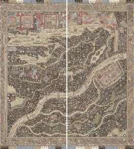 The Map Maxi Mural by Lewis & Wood Twilight