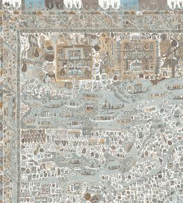 The Map Mini Mural by Lewis & Wood Aqua Vita
