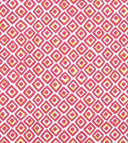 Indian Diamond Fabric by Thibaut Pink
