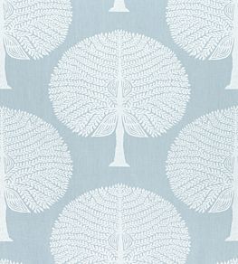 Mulberry Tree Fabric by Thibaut Spa Blue