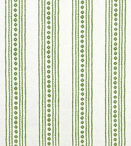 New Haven Stripe Fabric by Thibaut Green