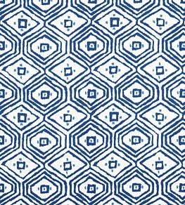 Pass A Grille Fabric by Thibaut Navy