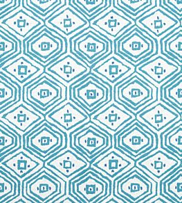Pass A Grille Fabric by Thibaut Turquoise