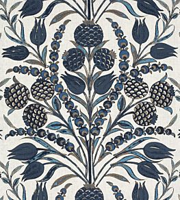 Corneila Fabric by Thibaut Navy