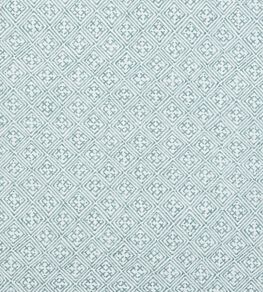 Laos Fabric by Thibaut Aqua