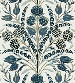 Corneila Wallpaper by Thibaut Aqua