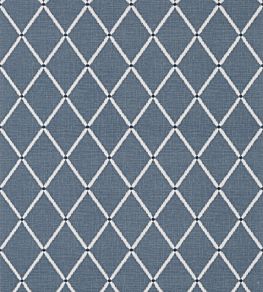 Pompton Trellis Wallpaper by Thibaut Navy