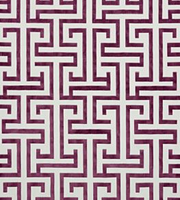 Ming Trail Fabric by Thibaut Eggplant